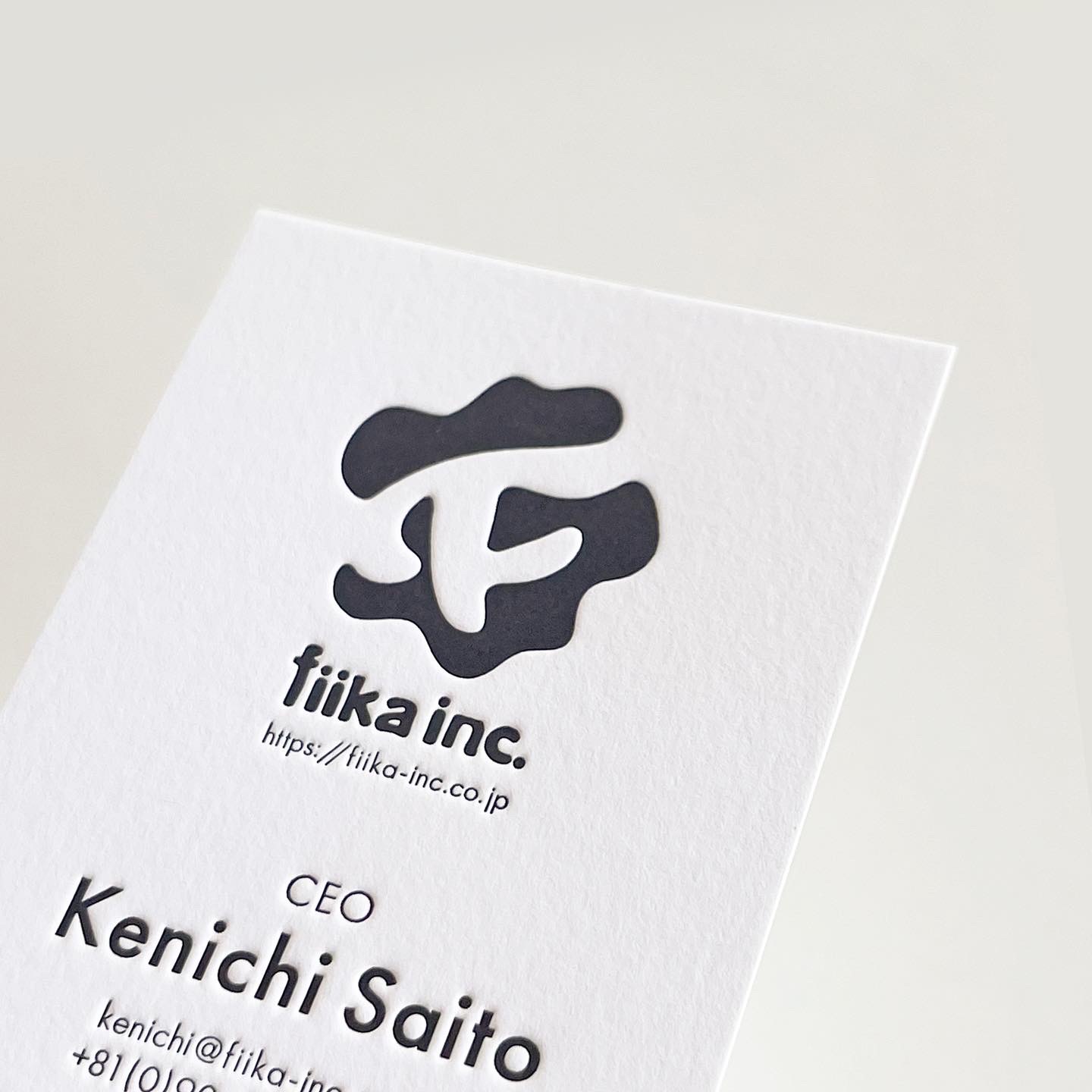 Kenichi Saito様の活版印刷名刺