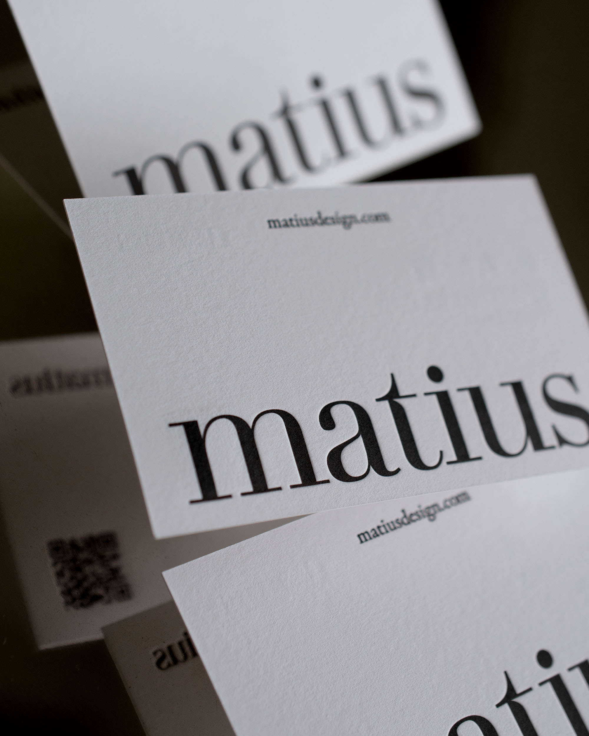 matius様の活版印刷名刺